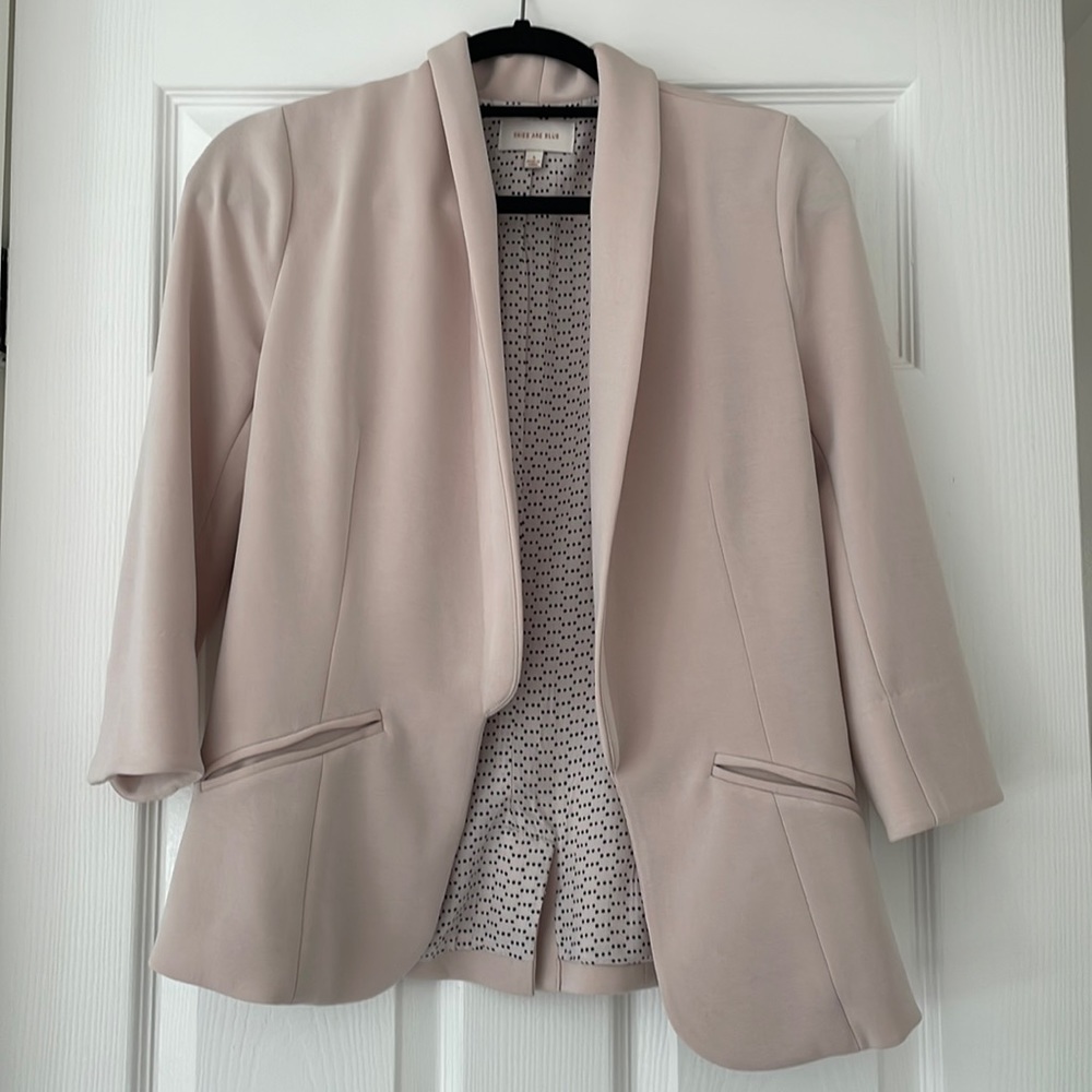Soft pink Jersey blazer | size S